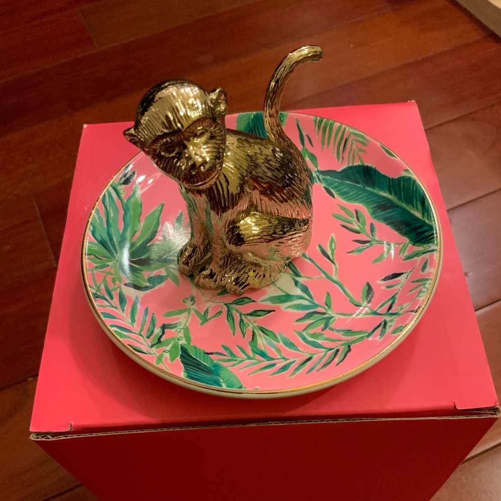 Lilly Pulitzer Monkey Ring Holder NWT!